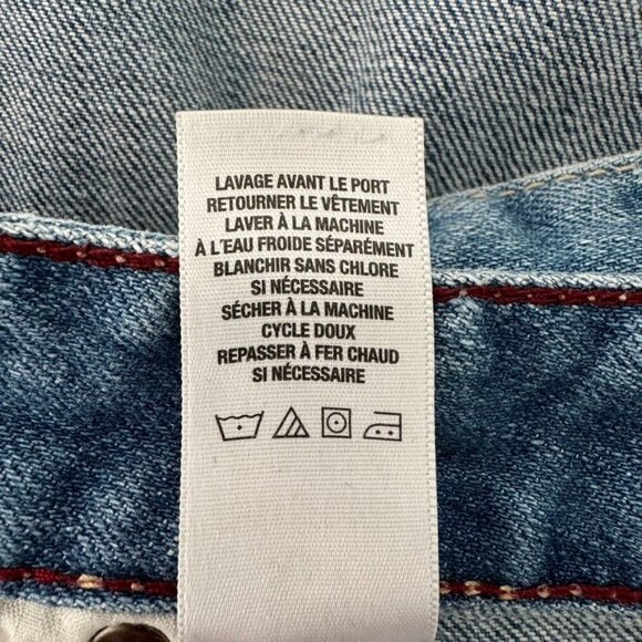 y2k Aeropostale Hailey Light Wash Low Rise Retro Loose Fit Flare Jeans Size 14 - Picture 6 of 7